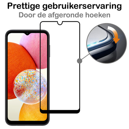 Gehard glazen screenprotector met zwarte randen