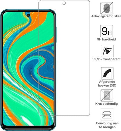 Gehard glazen screenprotector voor Xiaomi Redmi Note 9S