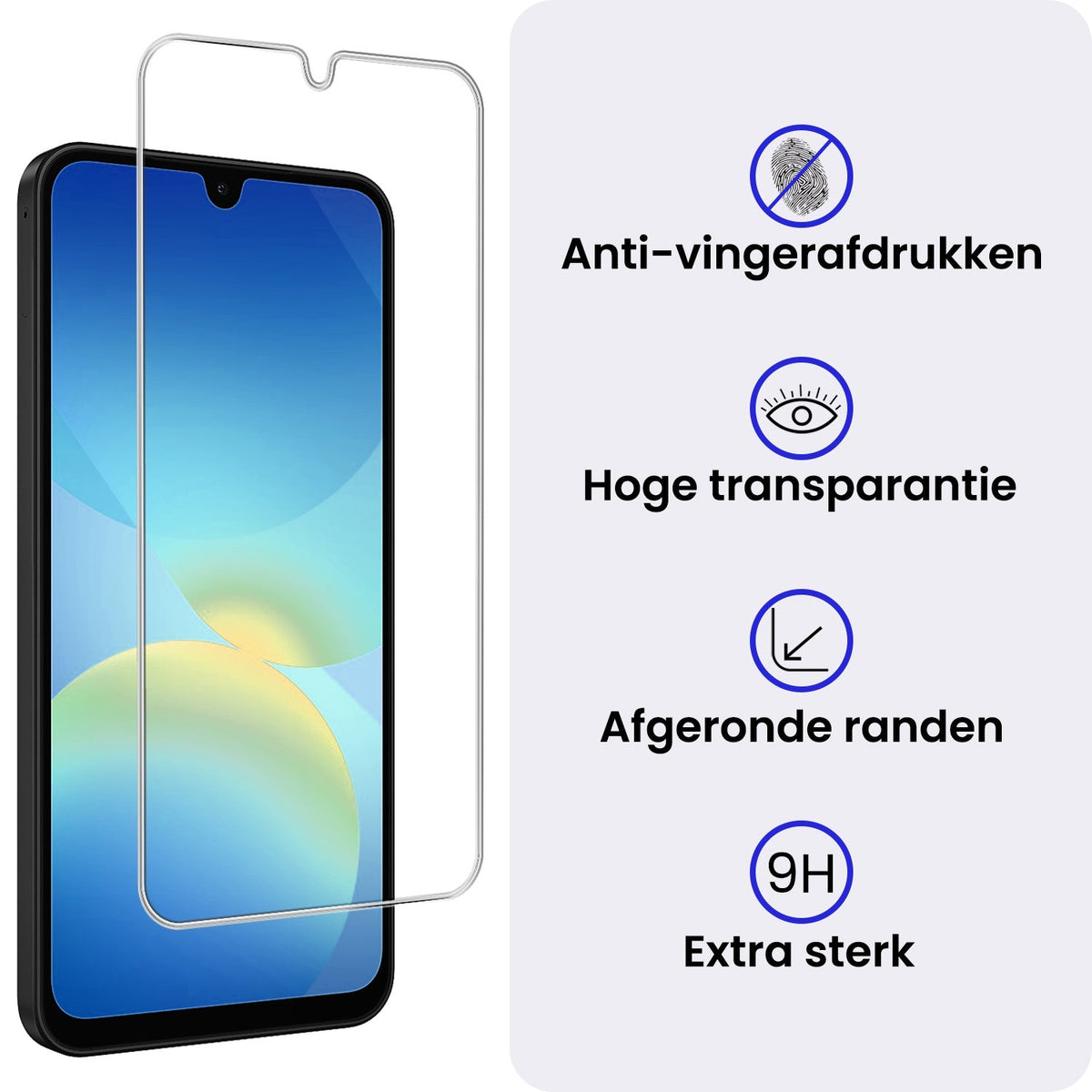 Gehard glazen screenprotector met krasbestendige laag