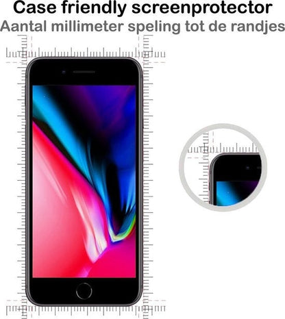 Gehard glazen screenprotector voor iPhone 8 Plus met anti-kraslaag