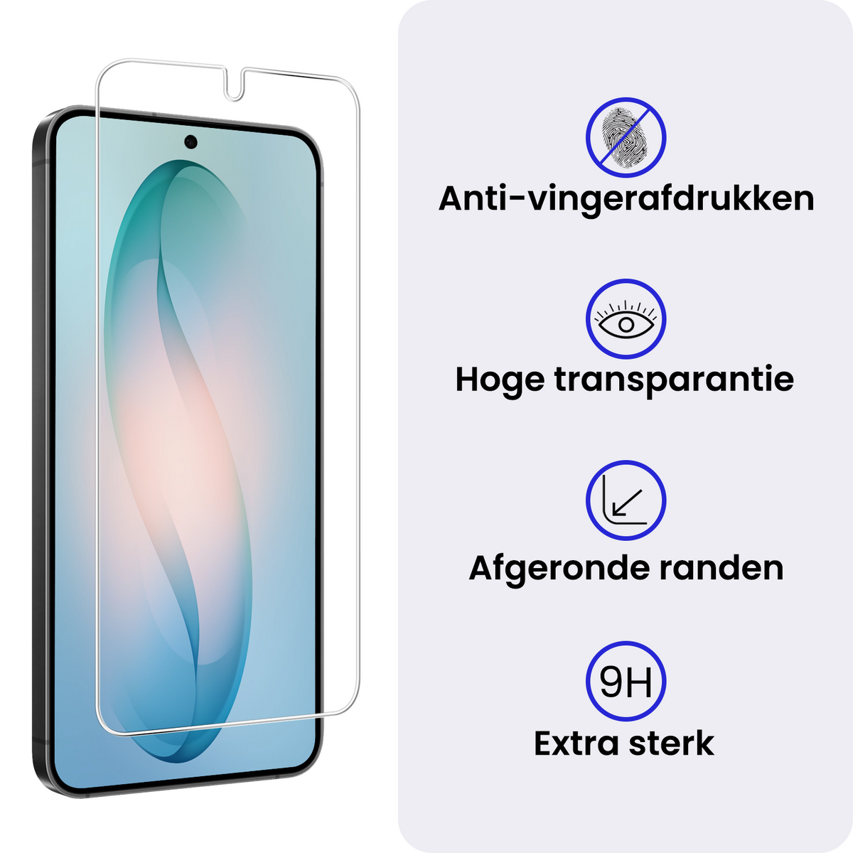 Gehard glazen screenprotector met anti-kraslaag