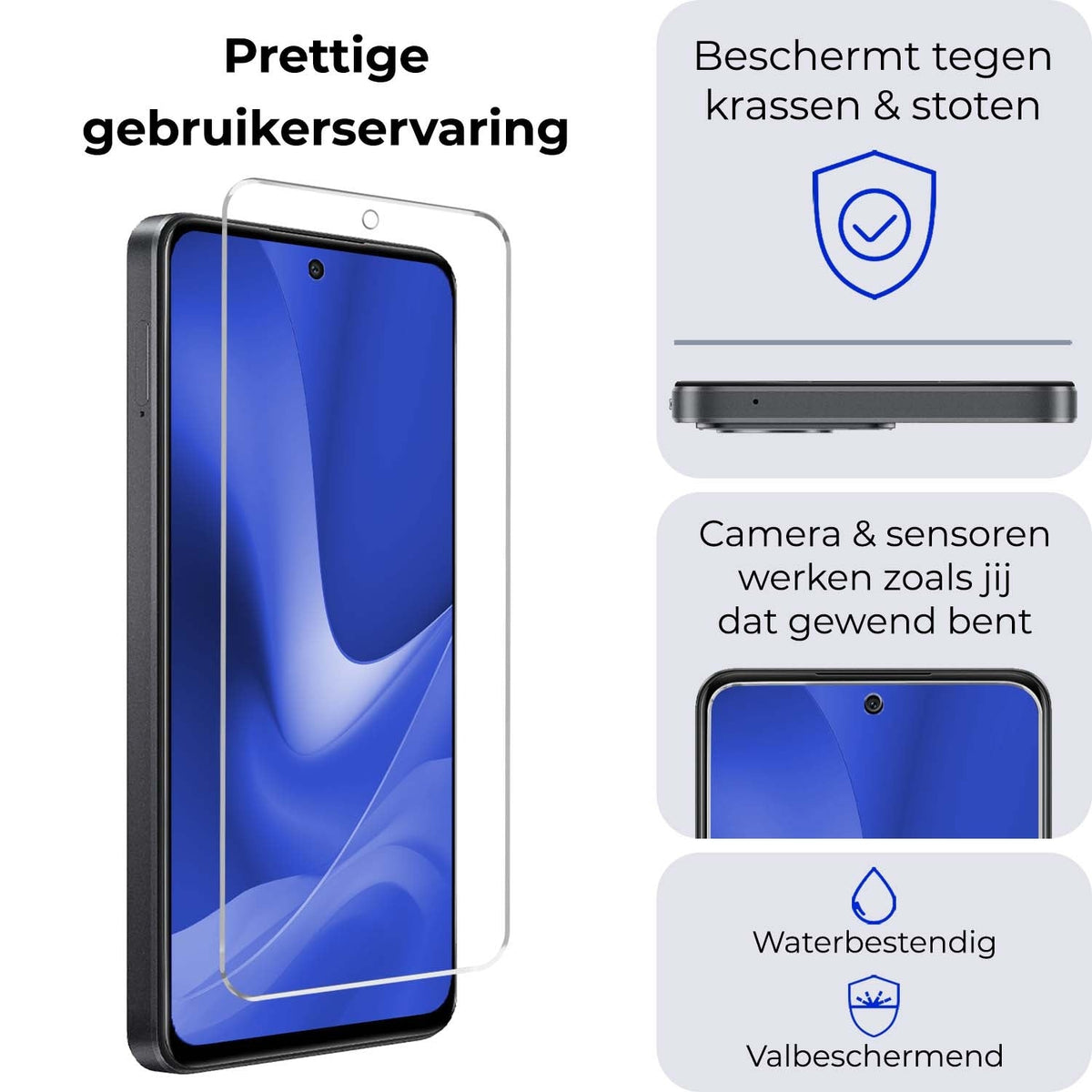 Gehard glazen screenprotector voor OPPO A79 met antikraslaag