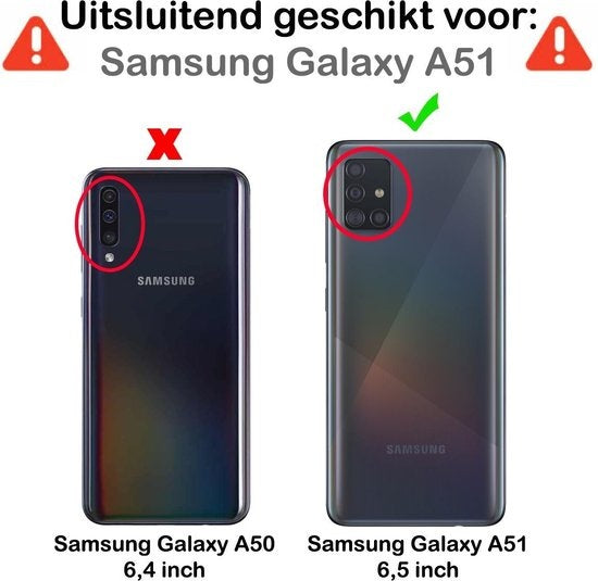 Full Screen Screenprotector Gehard Glas Geschikt Voor Samsung A51