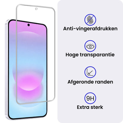 Gehard Glas Screenprotector met Krasbescherming Geschikt voor Samsung A37