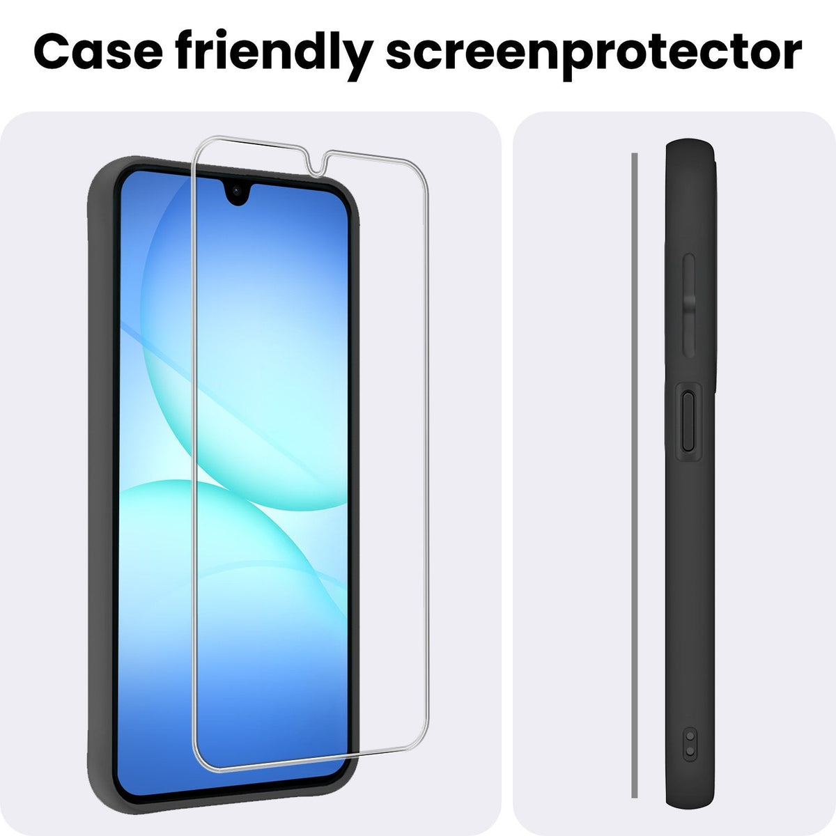 Gehard Glas Screenprotector met Krasbestendige Laag Geschikt voor Samsung Galaxy A17