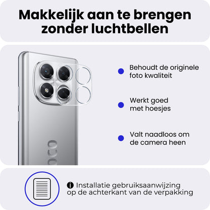 Gehard glazen camera screenprotector voor Xiaomi Poco X7