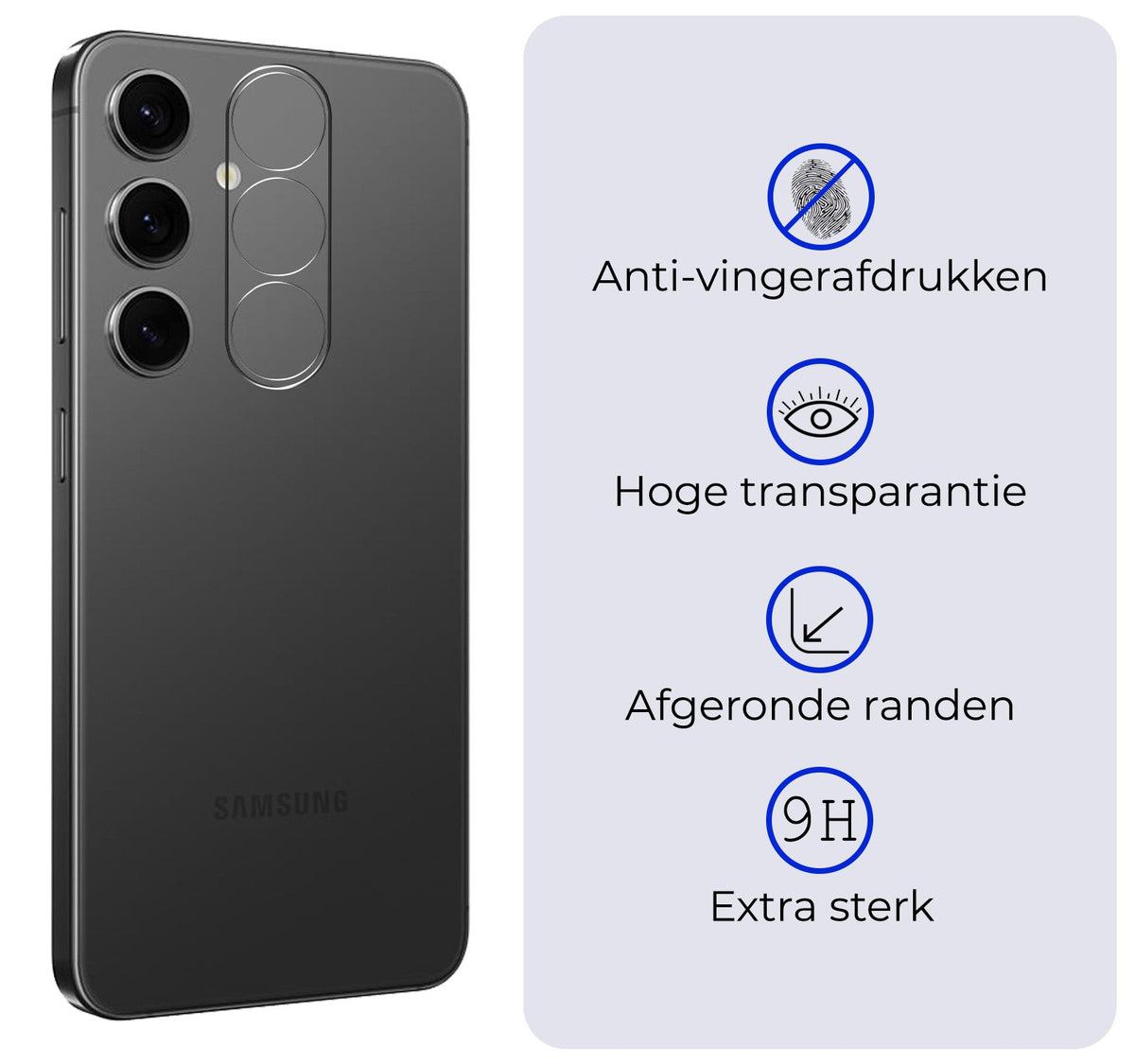 Camera Screenprotector van Gehard Glas Geschikt voor Samsung Galaxy S24