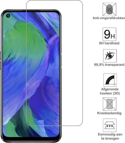 Gehard glazen screenprotector voor OPPO A54 5G met antikrasbescherming
