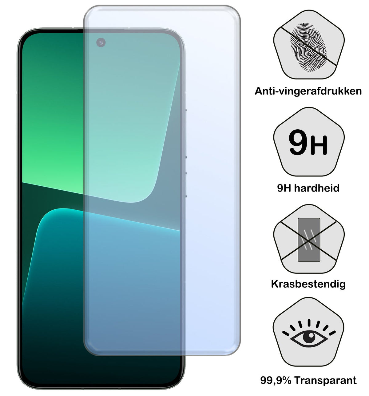 Gehard glazen screenprotector voor Xiaomi 13 met krasbescherming