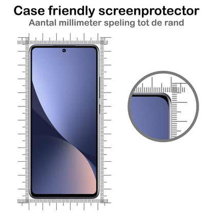 Gehard glazen screenprotector met zwarte randen