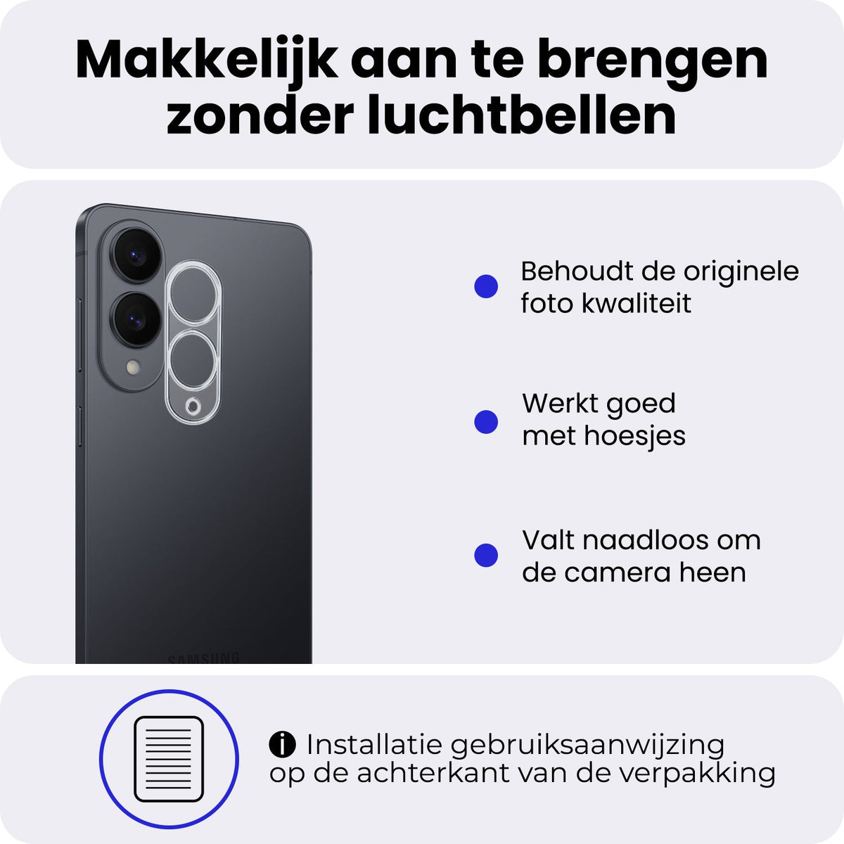 Gehard glazen camera screenprotector voor Samsung S25 Edge