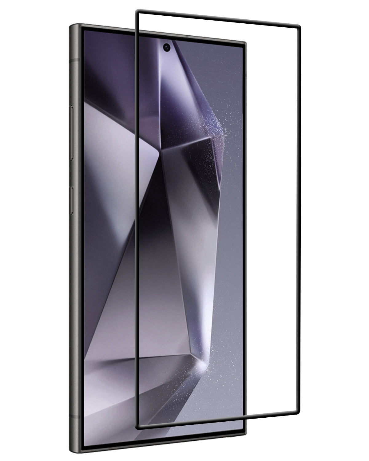 Screenprotector van gehard glas met zwarte randen