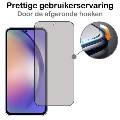 Gehard glas privacy screenprotector voor Samsung Galaxy A54