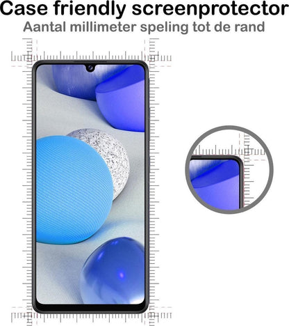 Full Screen Screenprotector Gehard Glas Geschikt Voor Samsung Galaxy A42