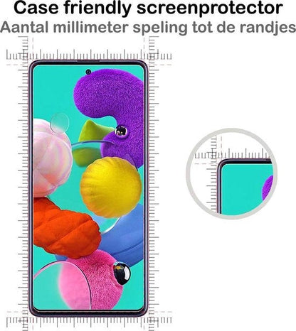 Gehard Glazen Screenprotector Geschikt voor Samsung A51