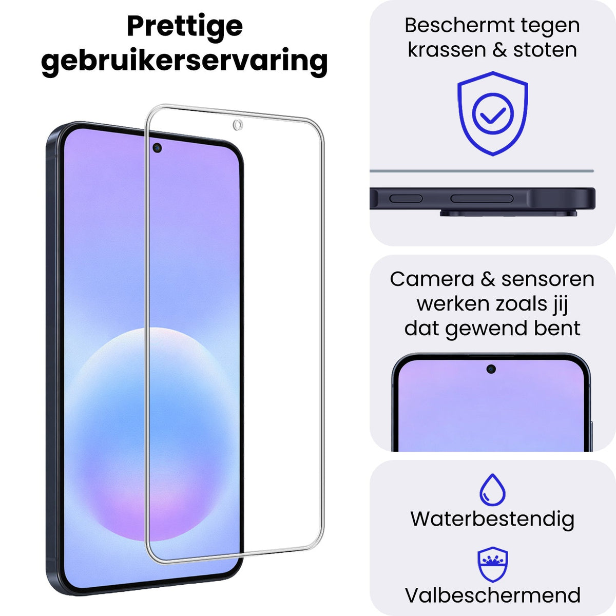 Gehard glazen screenprotector voor Samsung A57