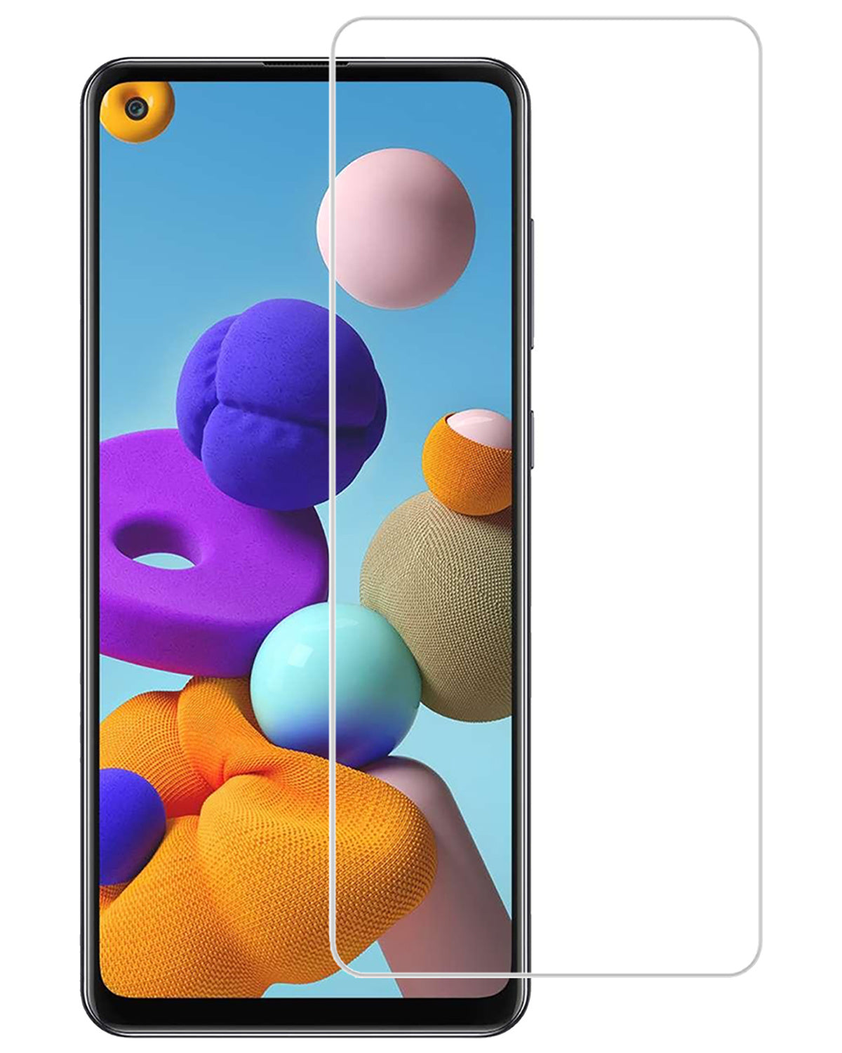 Screenprotector van gehard glas met zwarte randen
