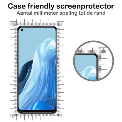 Glazen screenprotector voor OPPO Reno 8 Lite met antikraslaag