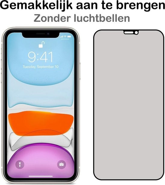 Screenprotector van gehard glas met privacyfilter voor iPhone 11