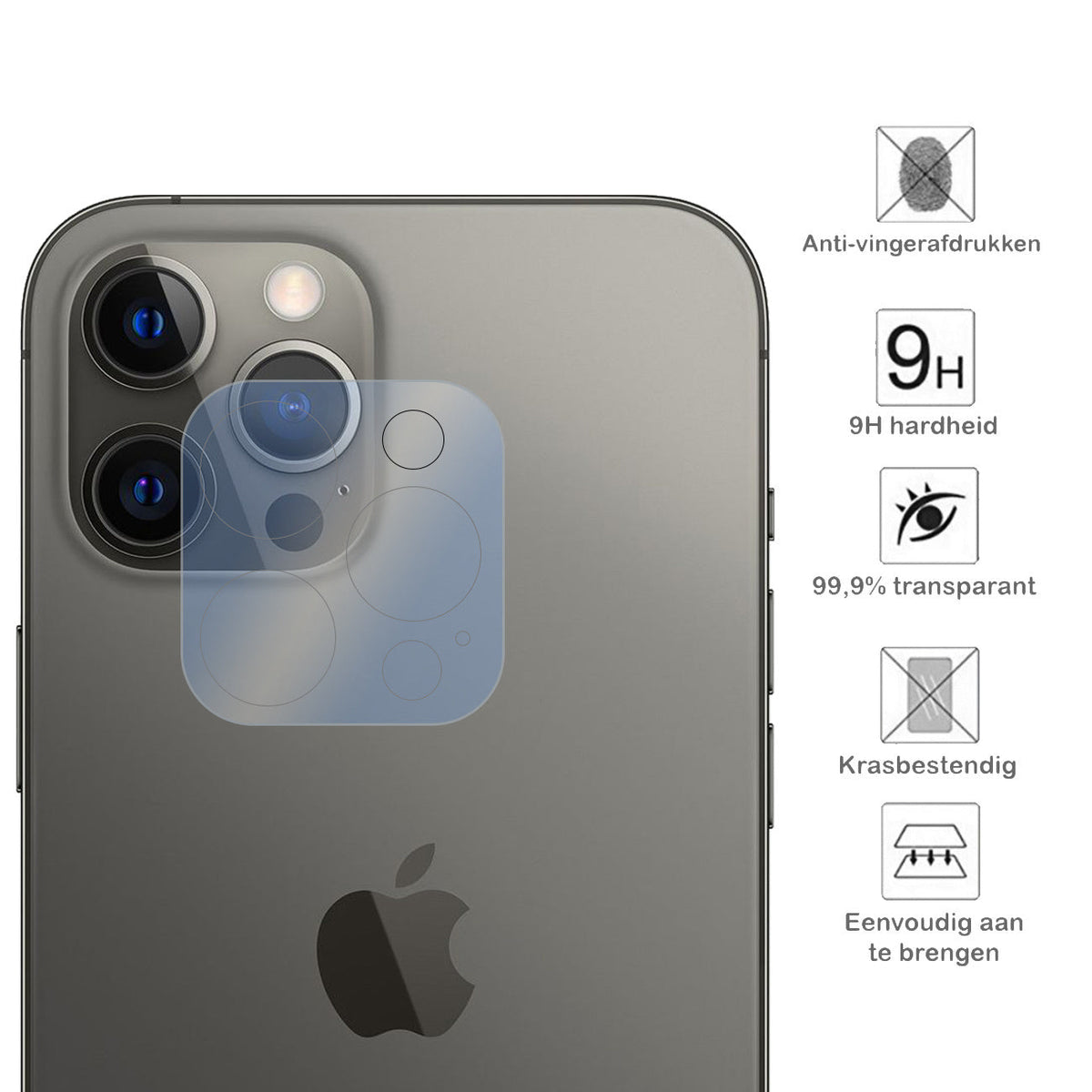 Camera screenprotector van gehard glas voor iPhone 13 Pro Max