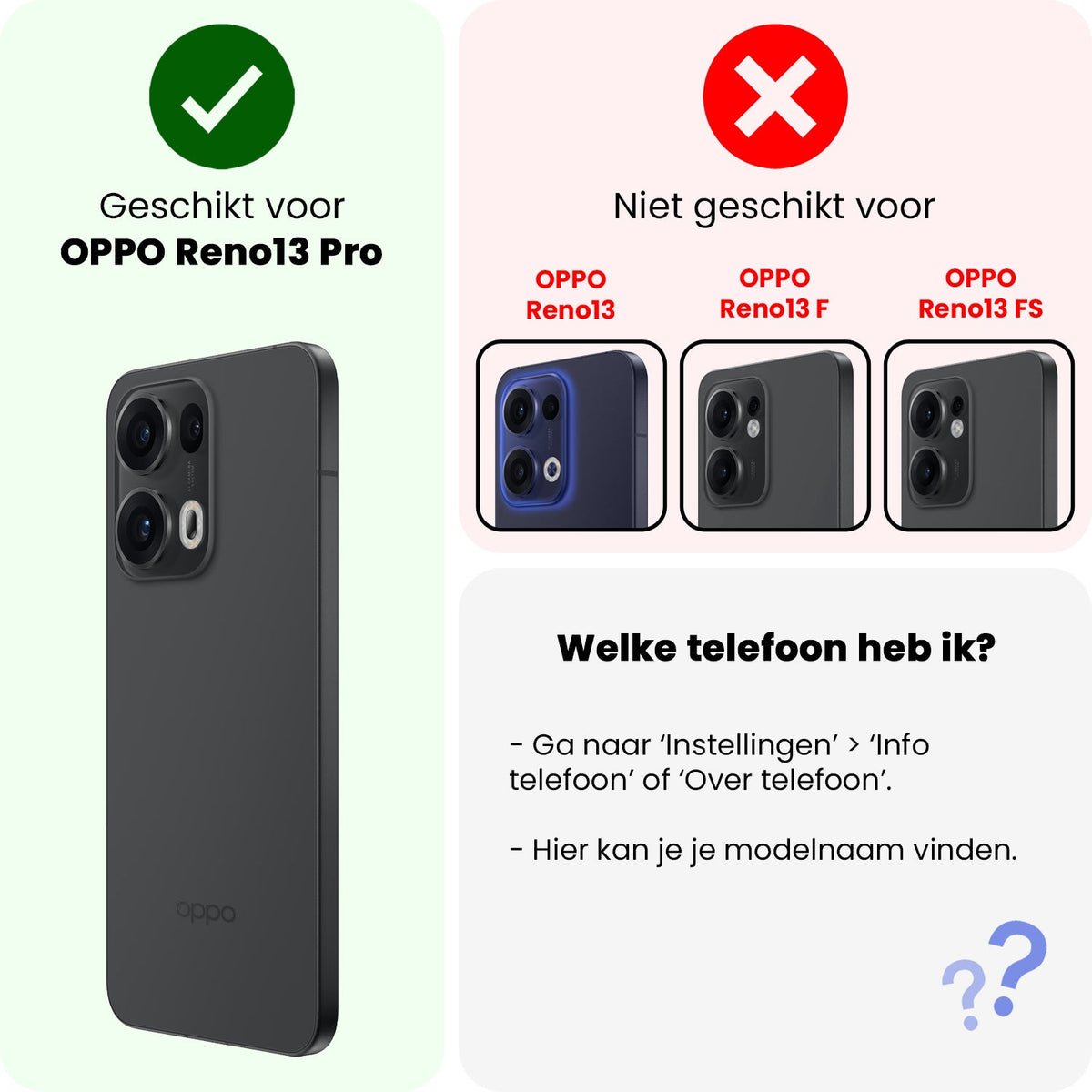 Gehard glazen screenprotector voor OPPO Reno 13 Pro met zwarte randen