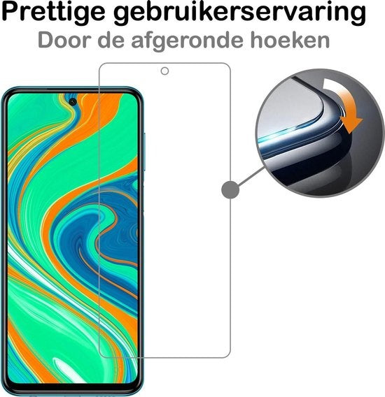 Gehard glazen screenprotector voor Xiaomi Redmi Note 9S