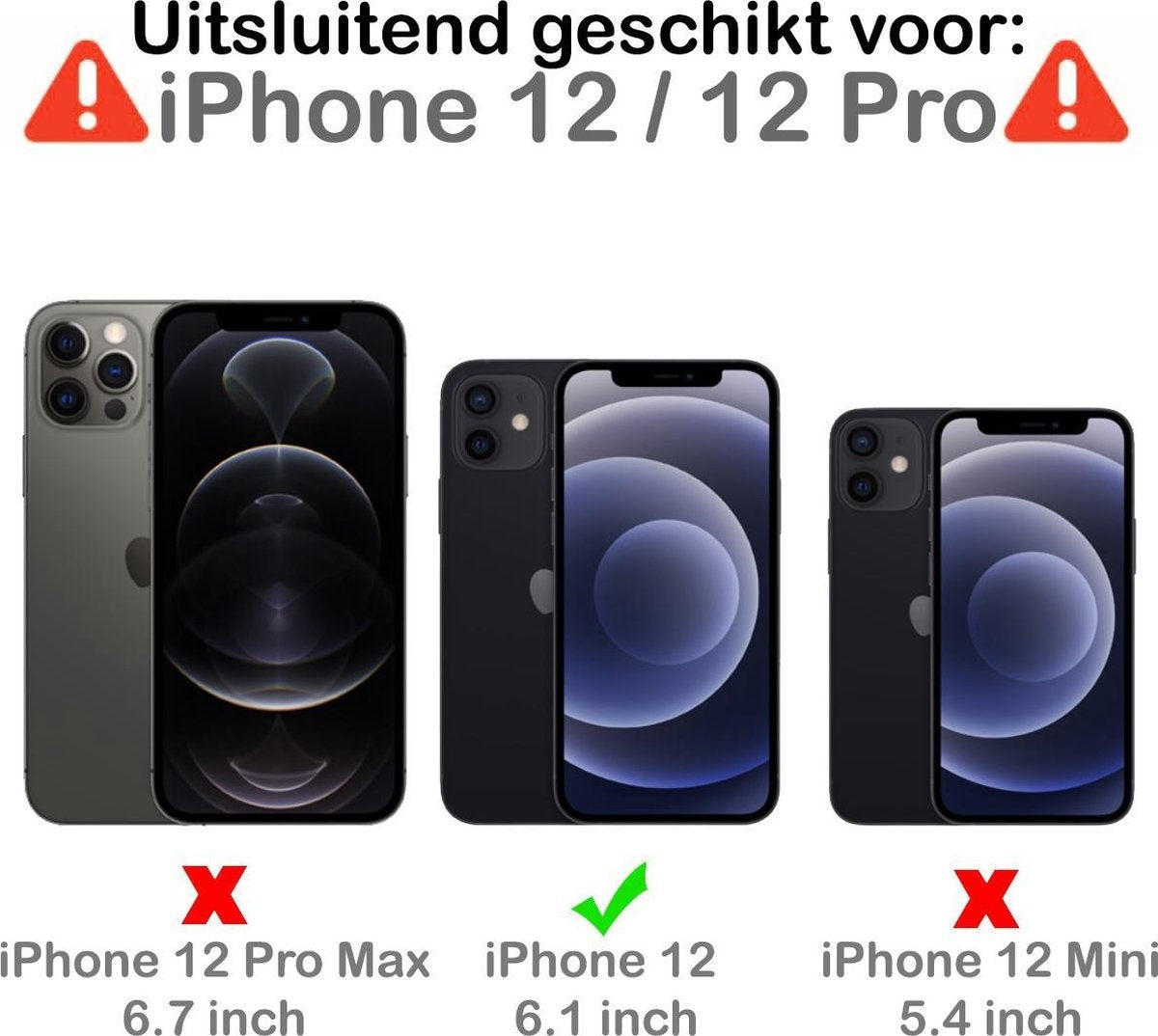 Gehard glazen privacy screenprotector voor iPhone 12 en 12 Pro