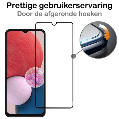 Screenprotector van gehard glas met zwarte randen