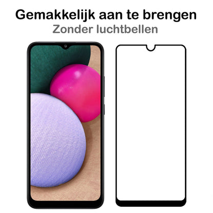 Full Screen Screenprotector Gehard Glas Samsung A03s