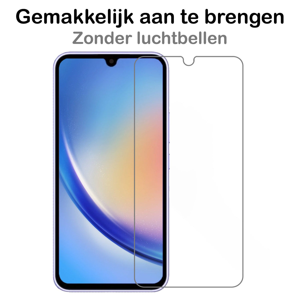 Gehard glazen screenprotector voor Samsung A34