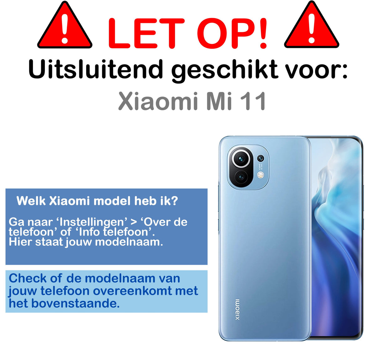 Flexibele TPU screenprotector voor Xiaomi Mi 11