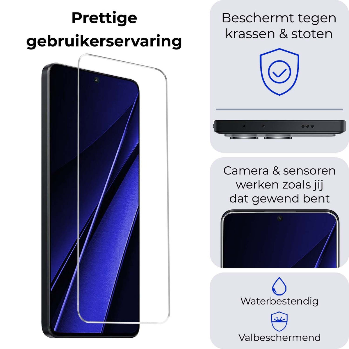 Gehard glazen screenprotector voor Xiaomi Poco X6 Pro 5G
