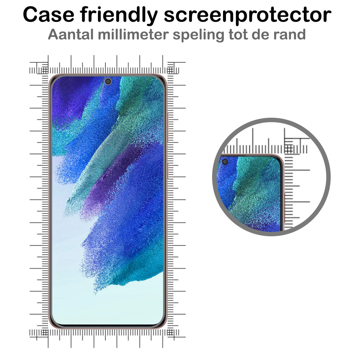 Gehard glazen screenprotector voor Samsung S21 FE