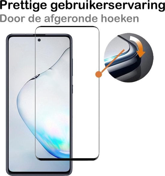 Full Screen Screenprotector Gehard Glas Samsung Galaxy Note 10 Lite
