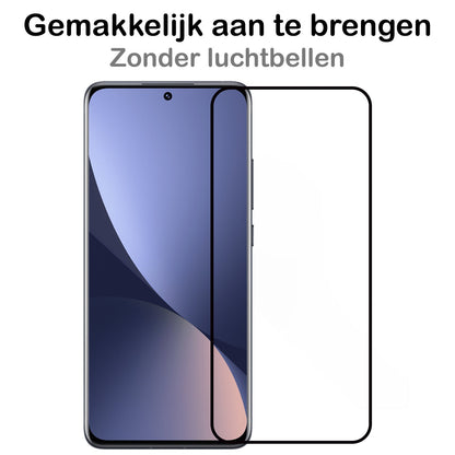 Gehard glazen screenprotector met zwarte randen