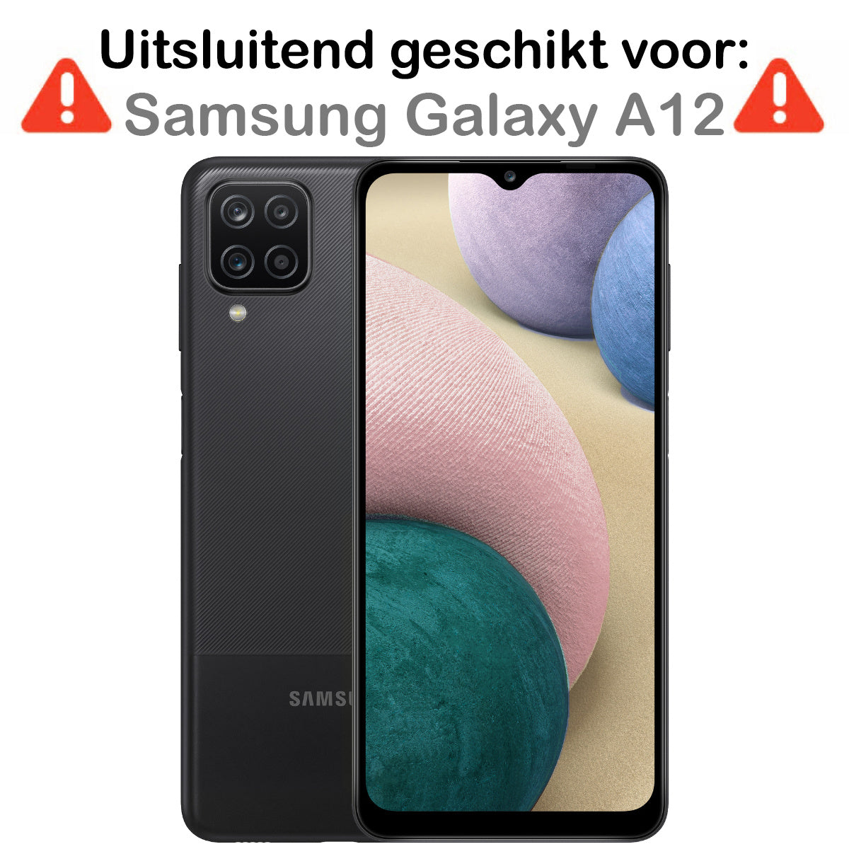 Privacy screenprotector van gehard glas voor Samsung Galaxy A12