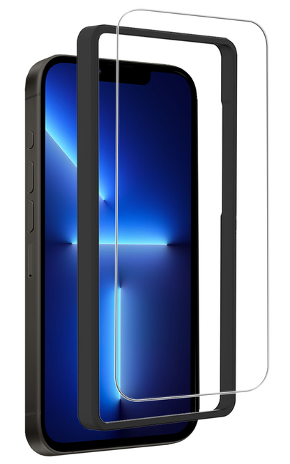 Gehard glazen screenprotector met installatieframe voor iPhone 13 Mini