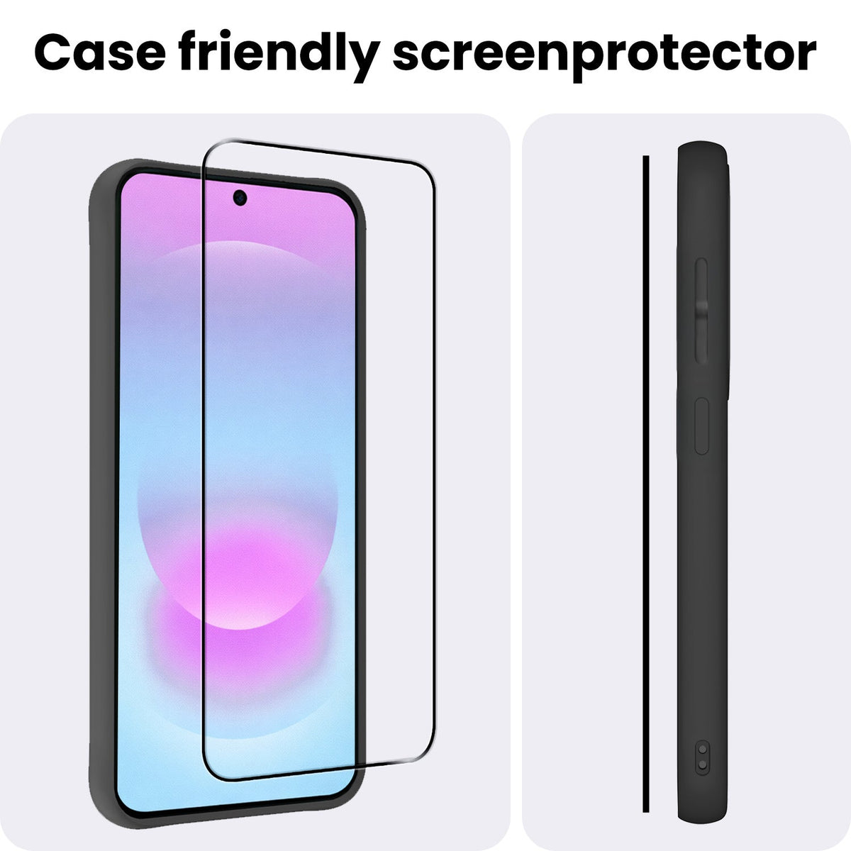 Full Screen Screenprotector van Gehard Glas Geschikt voor Samsung A37