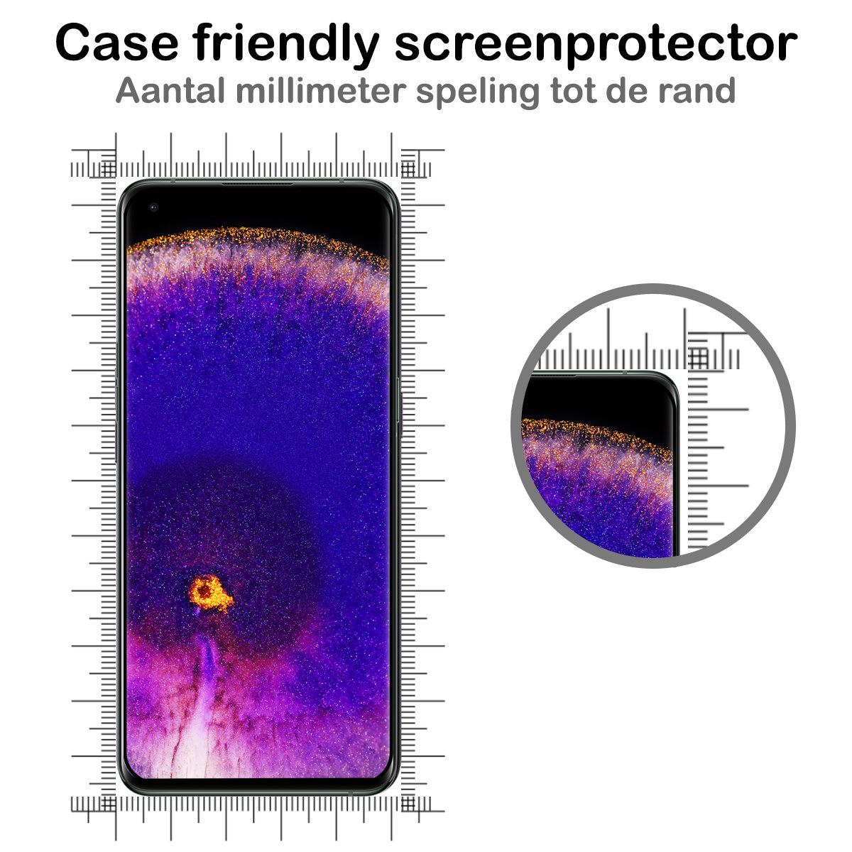 Screenprotector van gehard glas voor OPPO Find X5