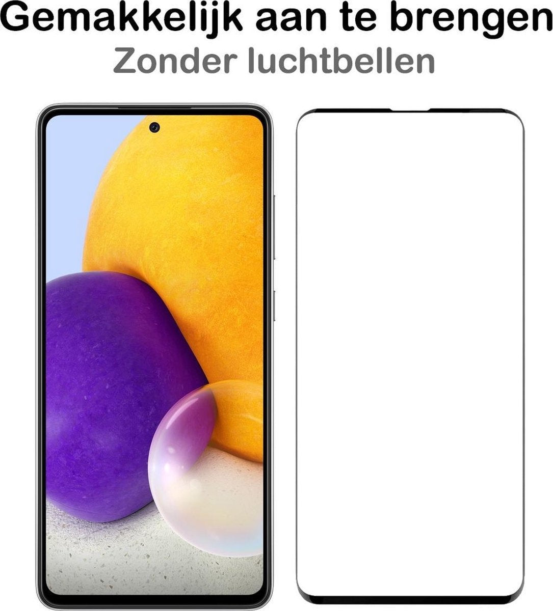 Gehard Glazen Screenprotector met Zwarte Randen