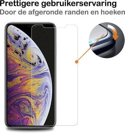 Gehard glazen screenprotector voor iPhone Xs met antikraslaag