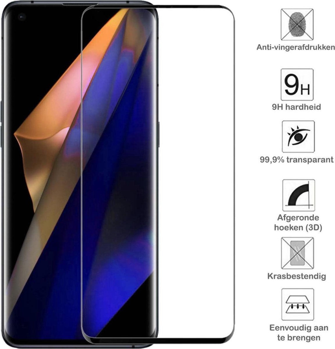 Gehard glazen screenprotector voor OPPO Find X3 Neo