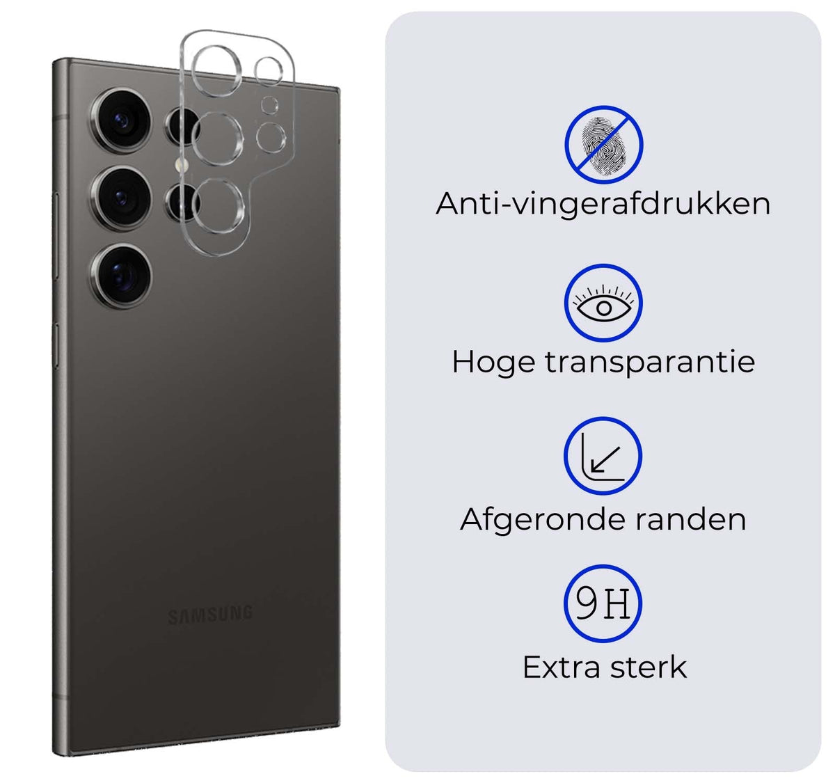 Camera Screenprotector Geschikt voor Samsung S24 Ultra