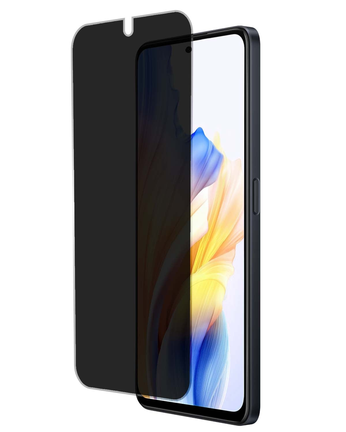 Privacy screenprotector van gehard glas voor OPPO A98