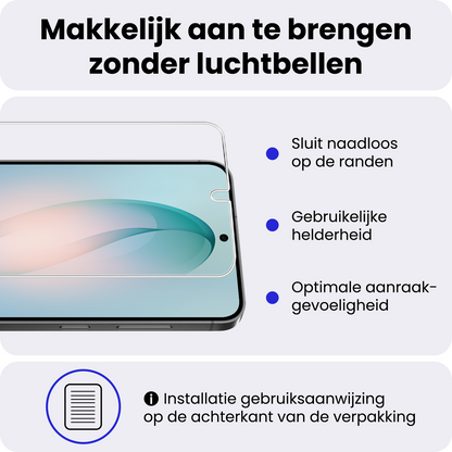 Gehard glazen screenprotector met anti-kraslaag
