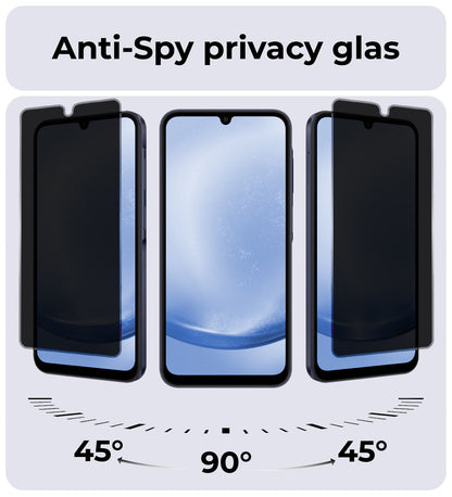 Privacy screenprotector van gehard glas voor Samsung A25