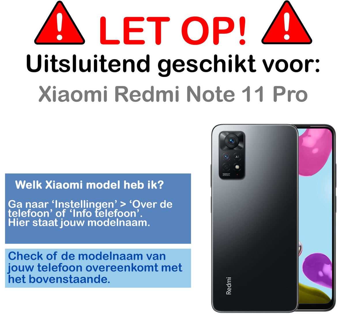 Gehard glazen screenprotector voor Xiaomi Redmi Note 11 Pro