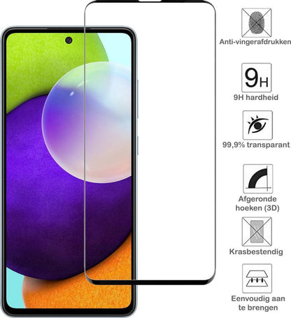 Full Screen Gehard Glazen Screenprotector Geschikt Voor Samsung A52