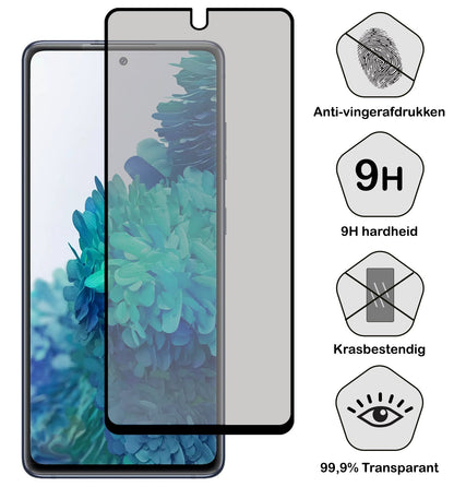 Gehard glazen screenprotector met privacy filter