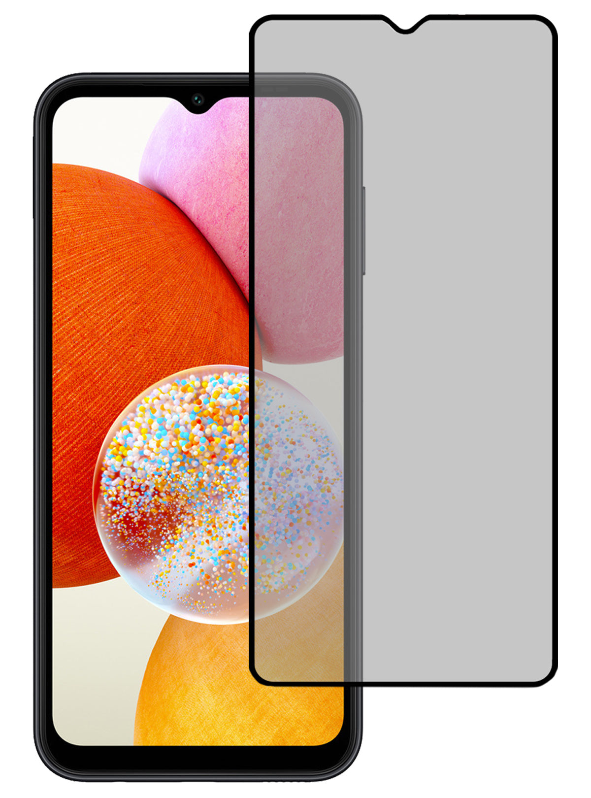 Screenprotector van gehard glas met privacyfilter